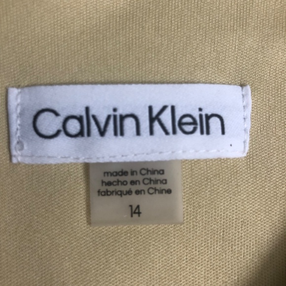 Calvin Klein woman dress gold gown - Picture 7 of 16